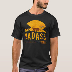 Badass Honey Badger Sunset Vintage T-shirt