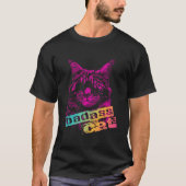 Badass kat met oog patch t-shirt (Voorkant)