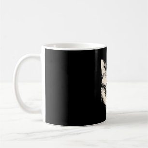 Badass kat met zonnebril houding koffiemok