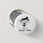 badass-knop ronde button 3,2 cm (Voorkant /achterkant)