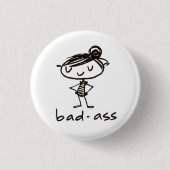 badass-knop ronde button 3,2 cm (Voorkant)