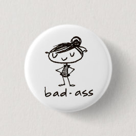 badass-knop ronde button 3,2 cm