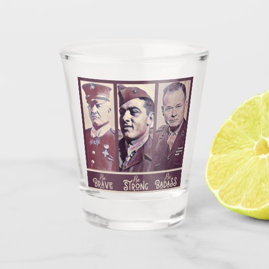 Badass Legends Shot Glass Glas (Voorkant)