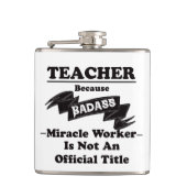 Badass-leraar Heupfles (Voorkant)