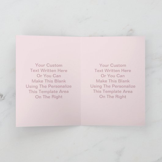 Badass Mama Stofblauw & Roze Glitter Moederdag Feestdagen Kaart (Binnen)