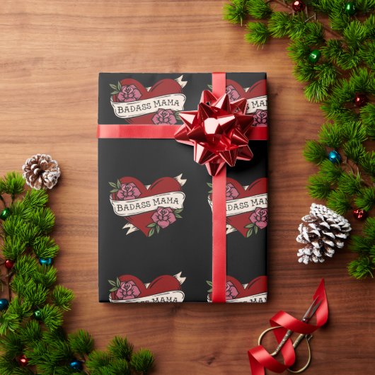 Badass Mama Tattoo Flash inpakpapier (Feestdagen Geschenken)