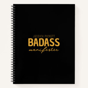 Badass Manifester Zwart & Goud, Wet van Aantrekkin Notitieboek