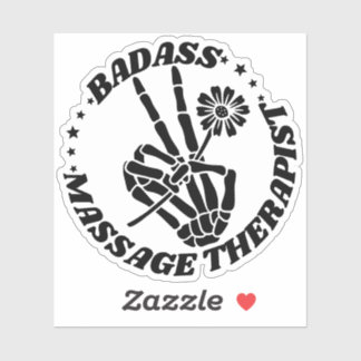 Badass Massage Therapist Sticker