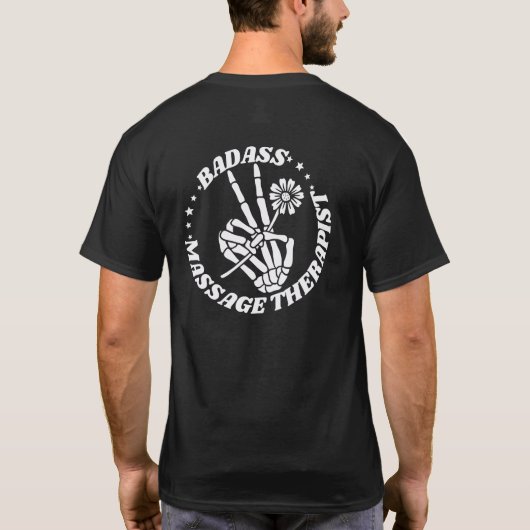 Badass Massage Therapist T-shirt (Achterkant)