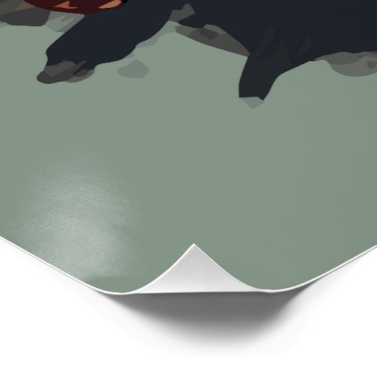 Badass Monkey Perfect Poster (Hoek)