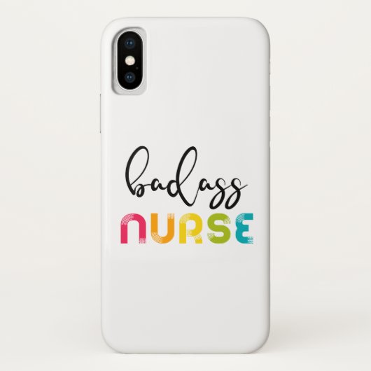 Badass Nurse Case-Mate iPhone Case (Achterkant)