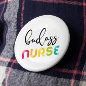 Badass Nurse Ronde Button 3,2 Cm