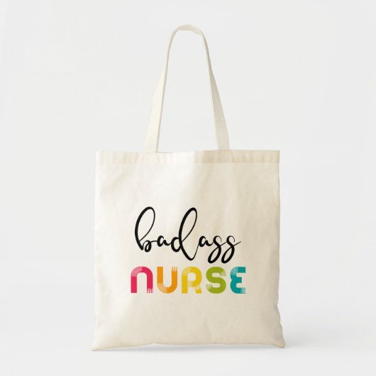 Badass Nurse Tote Bag (Voorkant)