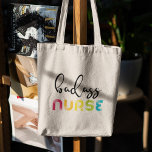 Badass Nurse Tote Bag<br><div class="desc">Een helder en stijlvol ontwerp voor alle badass-verpleegkundigen en verzorgers!</div>