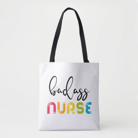 Badass Nurse Tote Bag (Voorkant)