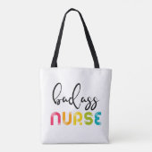 Badass Nurse Tote Bag (Achterkant)
