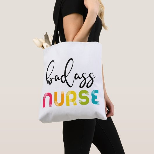 Badass Nurse Tote Bag (Dichtbij)