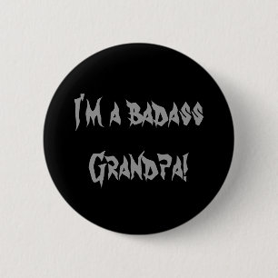 Badass-opa-knop Ronde Button 5,7 Cm