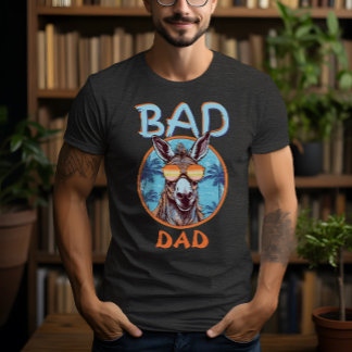 Badass Pap Cool Trippy Donkey Zonnebril Grappige P T-shirt