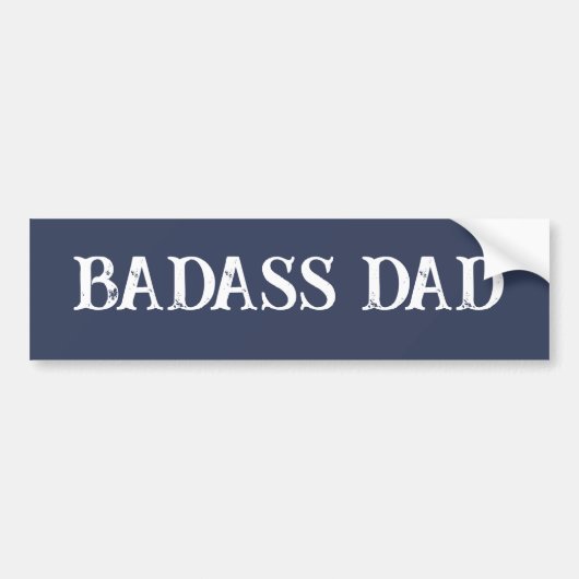 Badass papa bumpersticker (Voorkant)