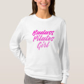 badass pilates girl t-shirt (Voorkant)
