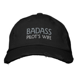 Badass Pilot's Pet met geborduurde vrouw