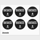 BADASS RONDE STICKER (Vel)