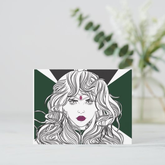 Badass Sailor Pluto Briefkaart (Staand voorkant)