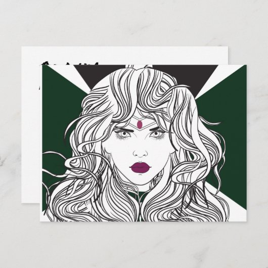Badass Sailor Pluto Briefkaart (Voorkant / Achterkant)