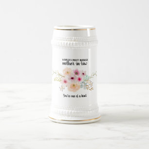 BADASS schoonmoeder geschenk - Een van een soort b Bierpul