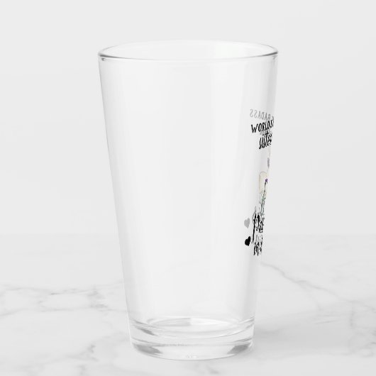 BADASS schoonzus Partners IN Wine Funny Llama Glas (Rechts)