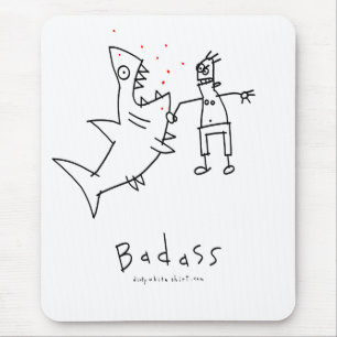 Badass Shark Punch Muismat