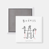 Badass slangenjongen magneet (Voorkant / Achterkant)