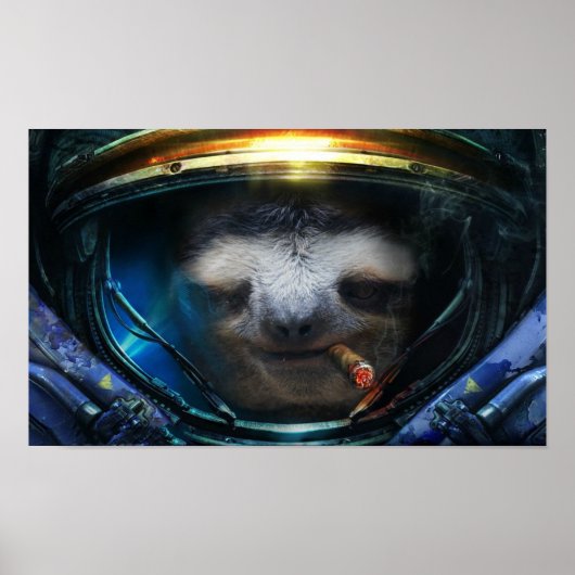 Badass sloth poster (Voorkant)