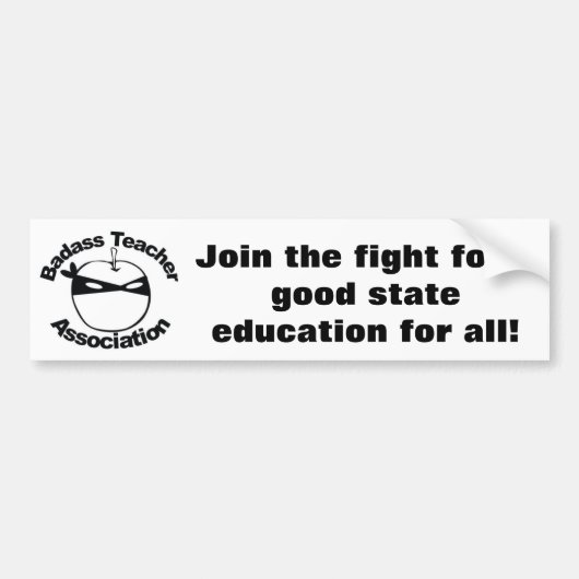 Badass Teacher Association Bumpersticker (Voorkant)
