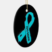 Badass/Torn Ribbon...POTS keramisch sierlijk Ornament (Rechts)