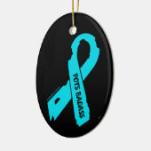 Badass/Torn Ribbon...POTS keramisch sierlijk Ornament (Links)