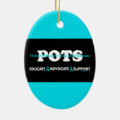 Badass/Torn Ribbon...POTS keramisch sierlijk Ornament (Achterkant)