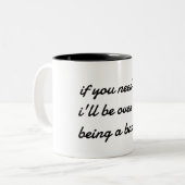 Badass Tweekleurige Koffiemok (Voorkant links)