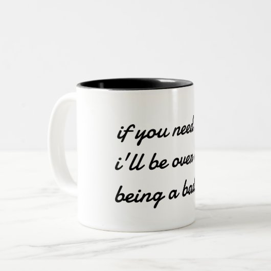 Badass Tweekleurige Koffiemok (Voorkant links)