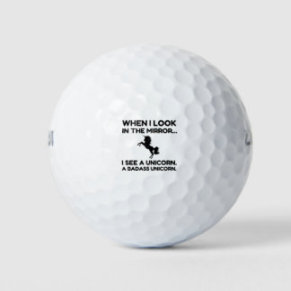 BADASS UNICORN GOLFBALLEN