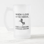 BADASS UNICORN MATGLAS BIERPUL (Links)