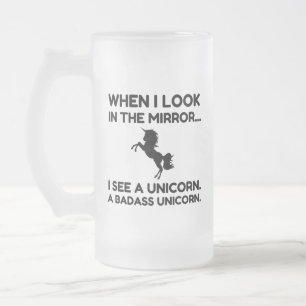 BADASS UNICORN MATGLAS BIERPUL