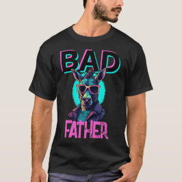 Badass vader grappige ezel koele zonnebril woordsp t-shirt