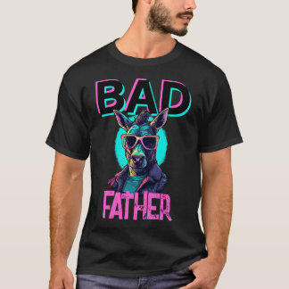Badass vader grappige ezel koele zonnebril woordsp t-shirt