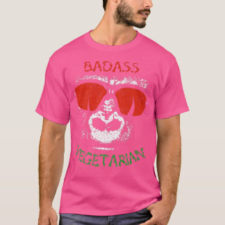 Badass vegetarian (gorilla) grappige coole veggie  t-shirt