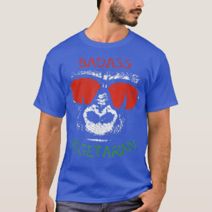 Badass vegetarian (gorilla) grappige coole veggie  t-shirt