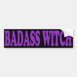 Badass Witch Bumpersticker