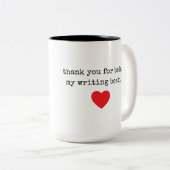 badasswriter bestie mok - groot (Voorkant rechts)