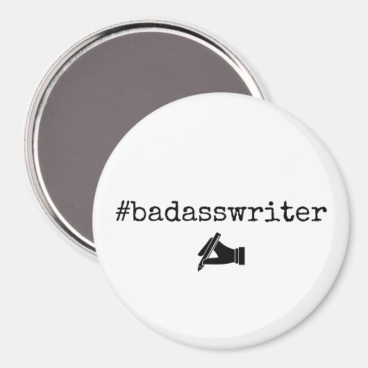 badasswriter cirkel magnet (Voorkant / Achterkant)